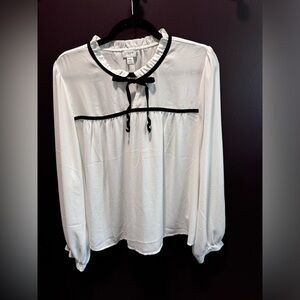 EUC J Crew Factory sheer blouse